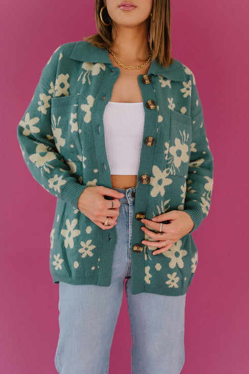 Twin Flame Floral Cardigan
